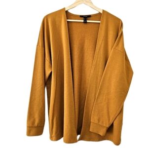 Forever 21 Open Front Burnt Orange Cardigan - Size S